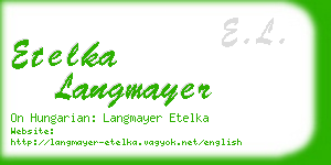 etelka langmayer business card